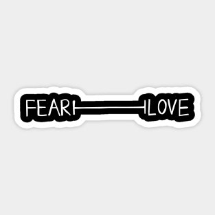 Donnie Darko - Fear-Love Graph Sticker